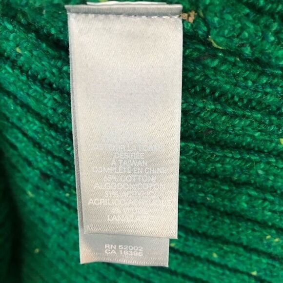 Liz Claiborne Green Button Up Sweater Size M - Picture 5 of 6